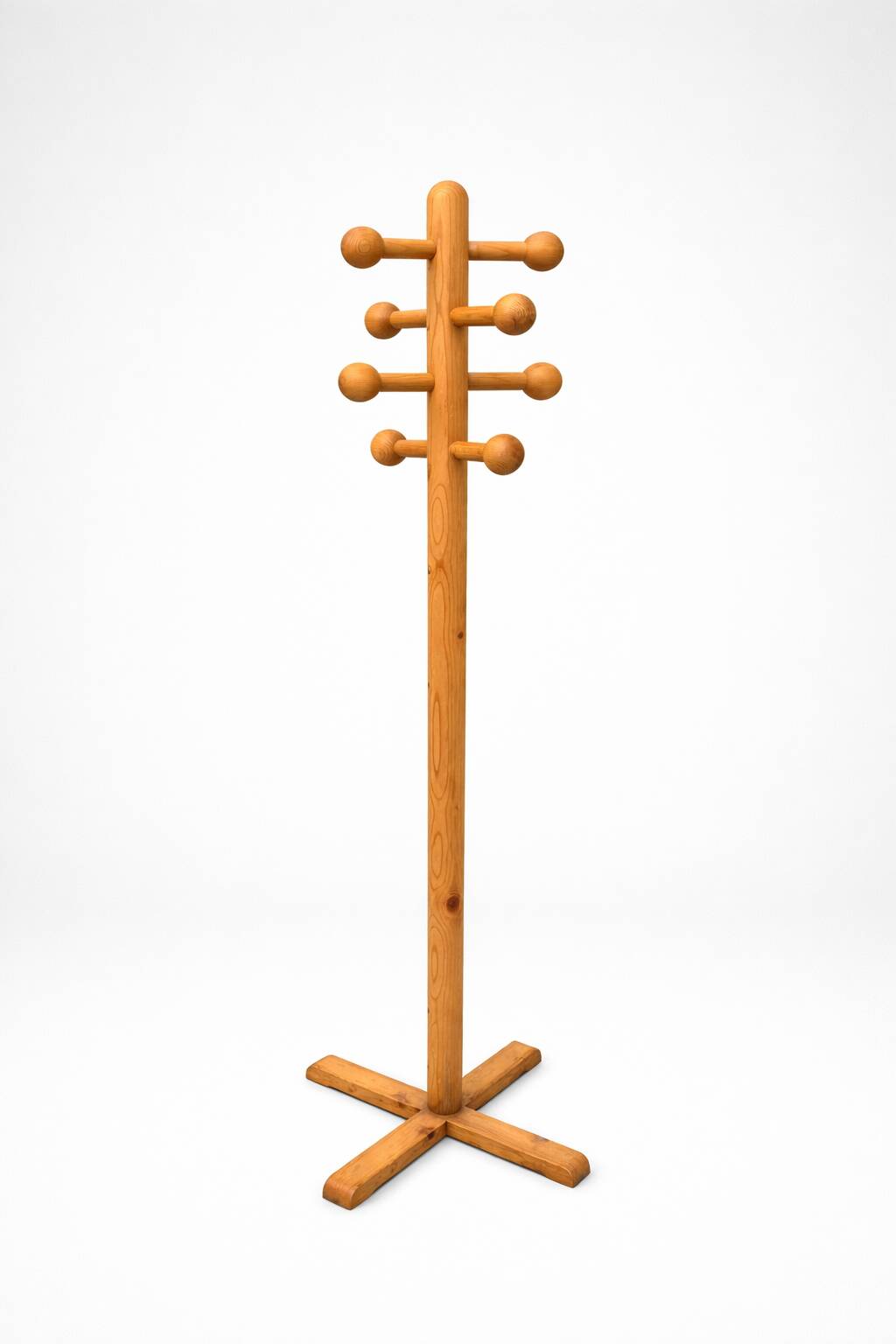 Vintage solid wood coat rack – 180 cm