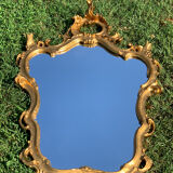 Large golden baroque style wall mirror