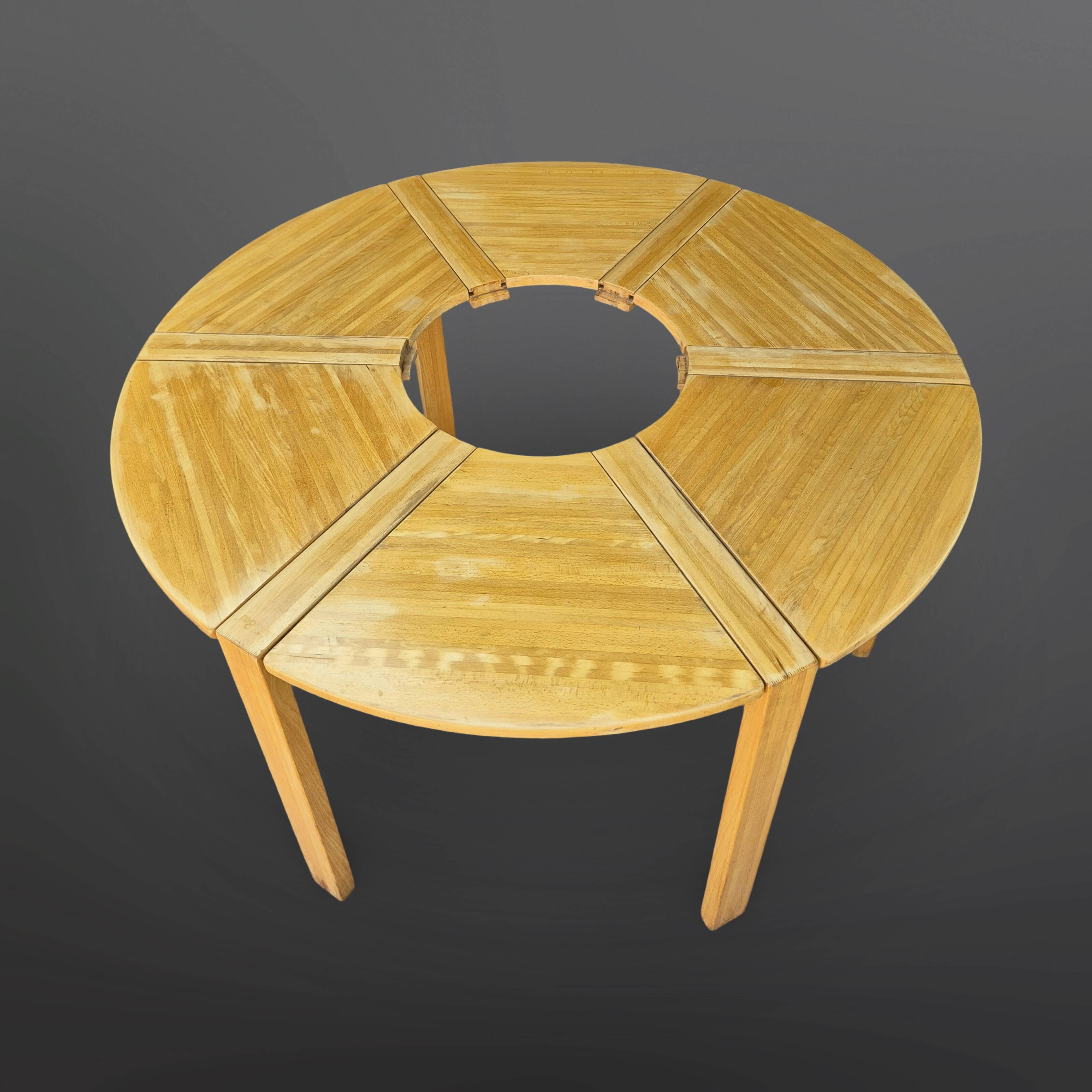 Puzzle dining table by Richard Nissen, Denmark 1978