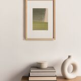 Abstract painting on paper b285 signed Eawy