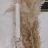 Crystal candle holder from val-saint-lambert