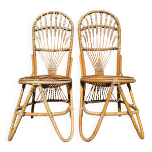 Chaise en Bambou et Rotin - dirk