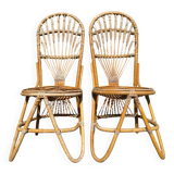 Bamboo and Rattan Chair by Dirk Van Sliedregt for Rohe Noordwolde