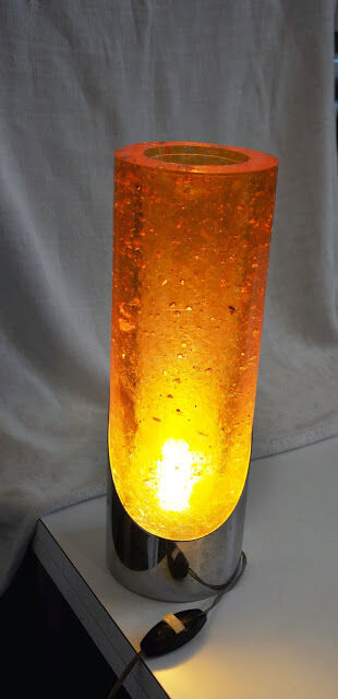 Lamp tube resin fractal seventies