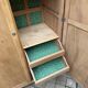 Parisian Art Deco wardrobe, renovated with raw wood.