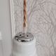 White opaline pendant light