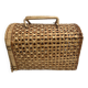Cage Cat carrier basket in wicker/rattan, vintage