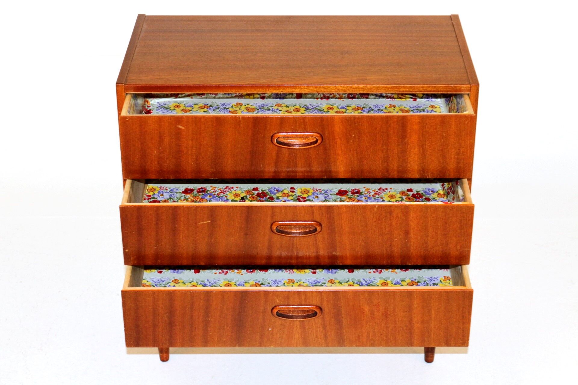 Small Swedish mahogany chest of drawers  Sweden, 1960