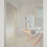 Carlo GUARIENTI: Interior Scene, Signed Heliogravure