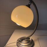 Art Deco lamp in yellow opaline glass