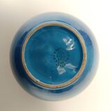 Rimini Blue Ceramic Vase by Aldo Londi for Bitossi and Italica Ars, Italy