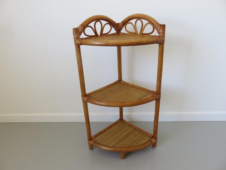 Bamboo rattan spread 60s 70s
