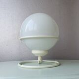 Vintage light bulb lamp on metal support 1980