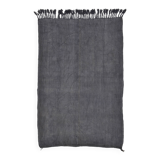 5x8 Anthracite Grey Handwoven Vintage Kilim Rug, 159x235 Cm