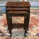 Suite of 3 Mapple tables - 70s mahogany