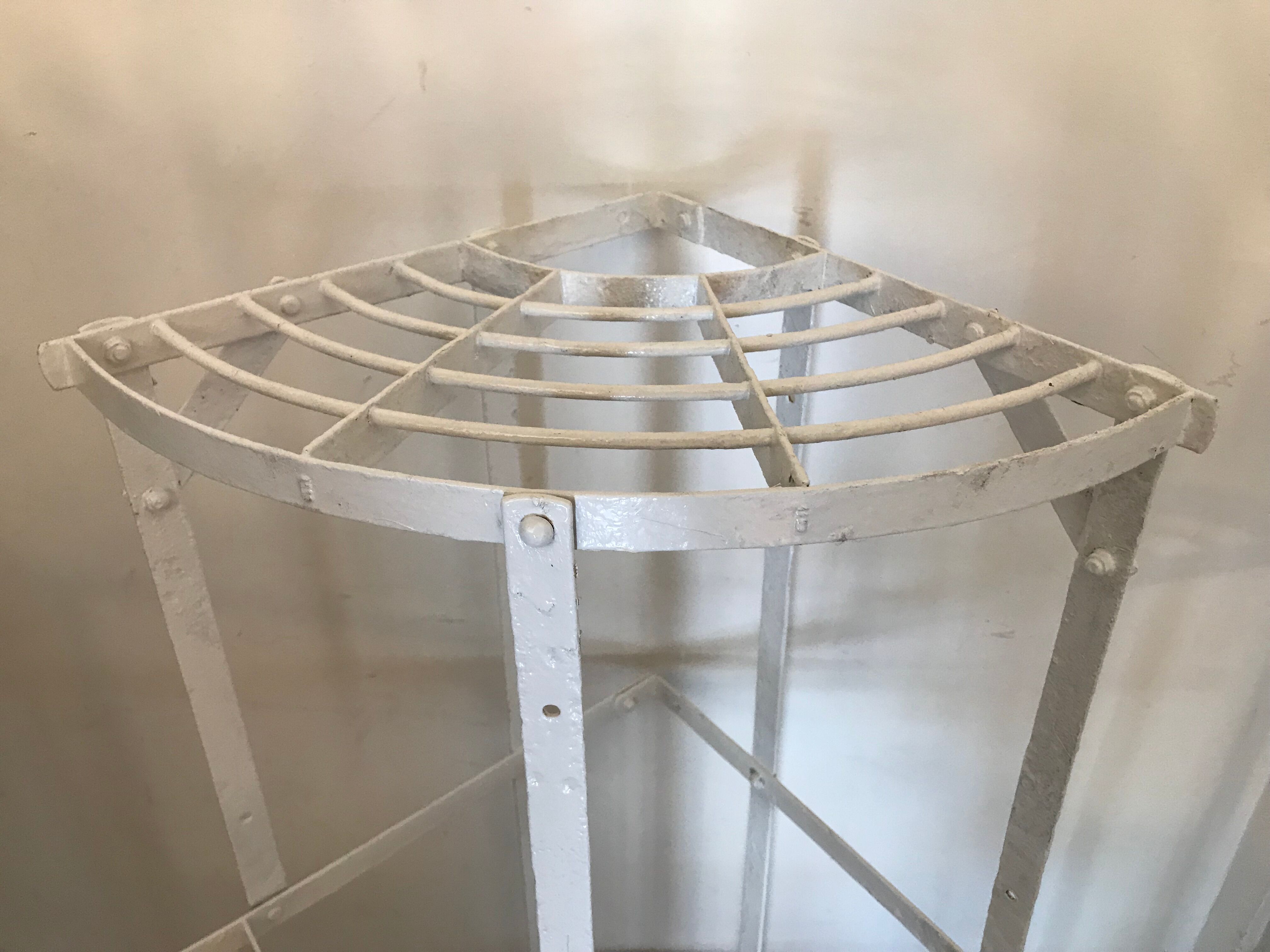 Wearing old wrought iron plants