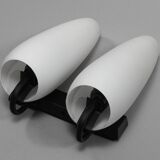 Vintage 1950s Philips Louis Kalff Opaline Glass Wall Lamp Sconce