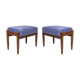 Pair of vintage purple stools from the mid-century, Edmund Homa, 1960s.