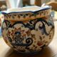 Rouen earthenware flowerpot
