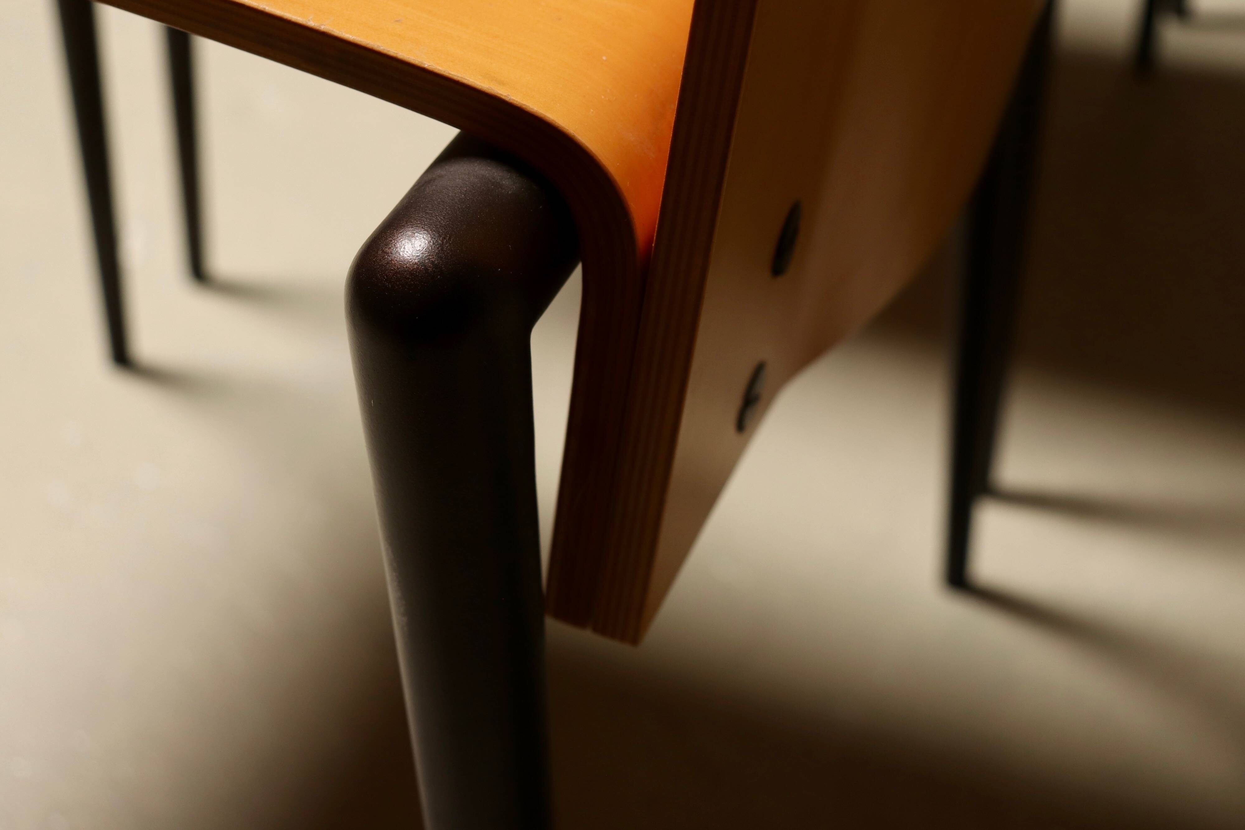 Set of 6 Post Modern Dining Chairs by Cidue Italy 1990s