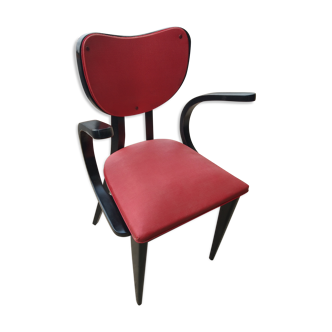 Office chair circa 1950 red and black