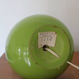 Green wooden lamp base (without lampshade)