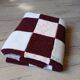 Plaide patchwork tricoté main