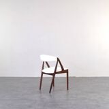 Teak & Boucle Chairs by Kai Kristiansen for Schou Andersen, 1960s, Set of 4
