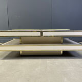 Vintage coffee table by Willy Rizzo for Mario Sabot, 1970s