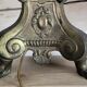 Gold metal tripod lamp