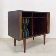 Rosewood Tambour Door Cabinet By Kai Kristiansen For Feldballes
