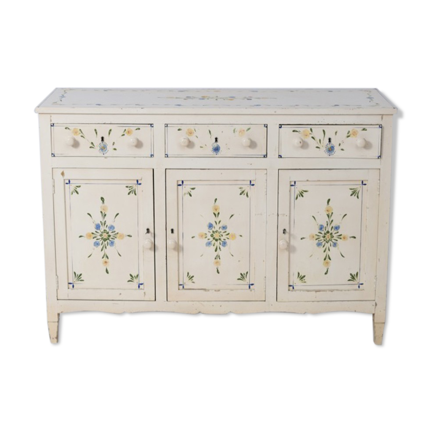 Sideboard with three drawers. Portugal, 1970s