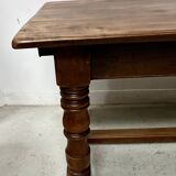 Large 19th Century Farmhouse Table in Solid Beech