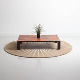 Table basse colorée vintage en métal