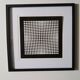 Tableau Vintage Art Optique - Victor Vasarely - Frame 40x40cm