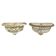 Pair of Medici cast iron wall-mounted basins
