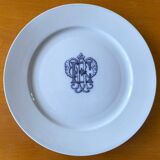 Large antique earthenware dinner plates by Brown-Westhead, Moore & Co.