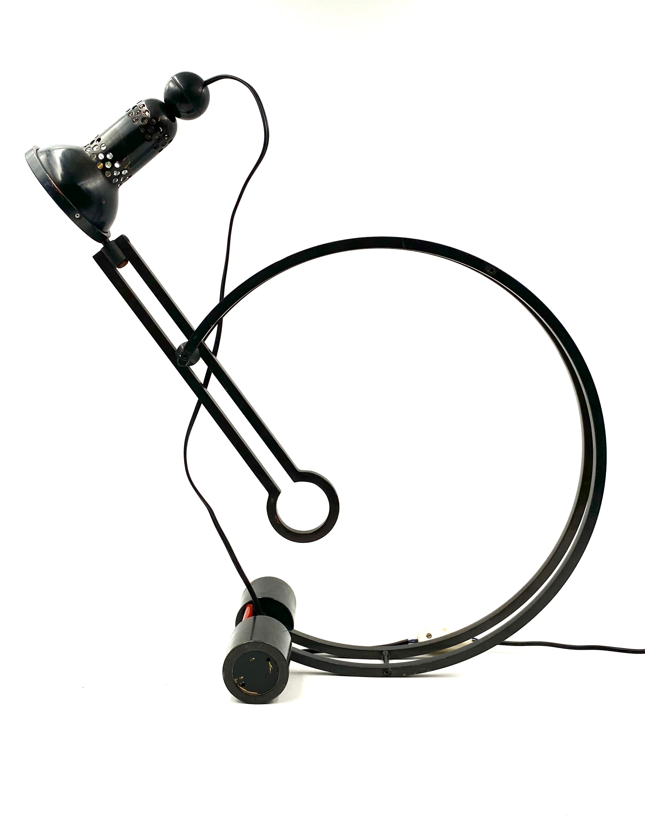 Charles Martin, Pendulum table lamp, Woka Austria 1970s