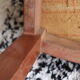 Mahogany chair and leather style Consulate-Empire