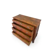 Antique Italian walnut chest of drawers dating to the late 19th centur