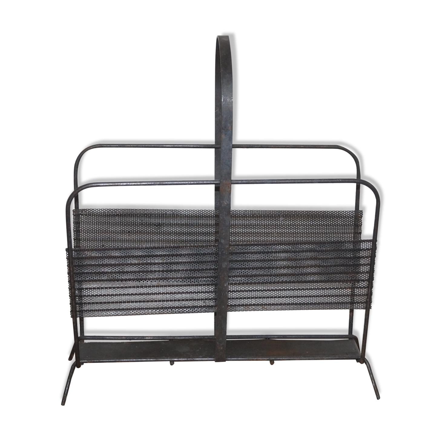 Vintage magazine rack by Mathieu Mategot