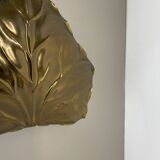 Brass Leaf Theatre Wall Light by Ravarini Castoldi, Milan Italy, 1970s