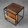 Mid-Century Magazine Holder in Metal, Wood and Leather, Belgium 1960s