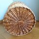 Wicker laundry basket