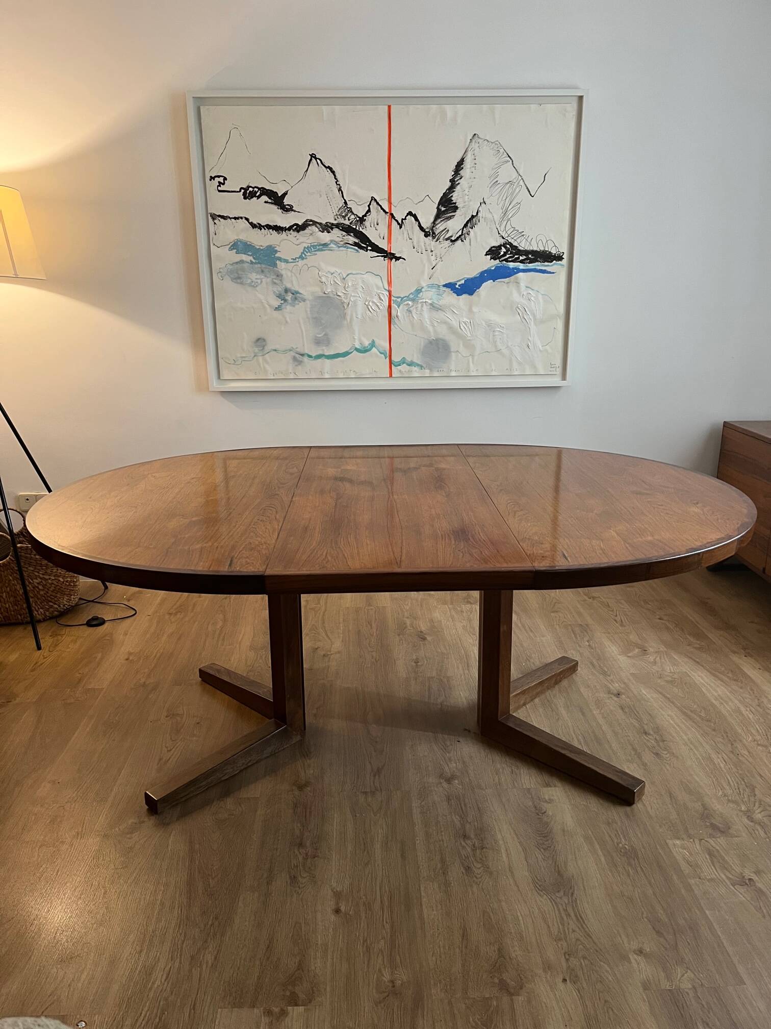 Dining table. danish design, 1960. in rosewood