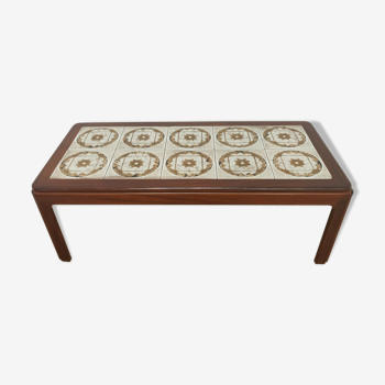 G plan teak hardwood tile top coffee table  1970