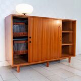 Burwood bookcase, mahogany and display case, 1976