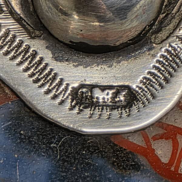 Antique Japanese Dish With Silver Handle, 18th and 19th century
