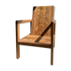 Fauteuil en bois naturel (teck) design minimaliste