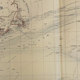 Map of The Northern Atlantic Ocean c1869 Keith Johnston Royal Atlas Hand coloured map